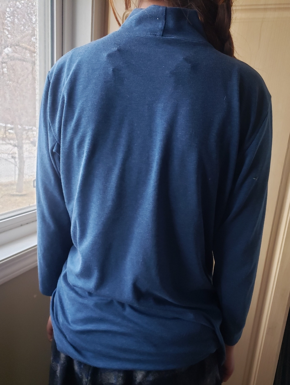 Arcteryx Women's Classic Long Sleeve Mock Neck Top - Slate Blue - Picture 9 of 9
